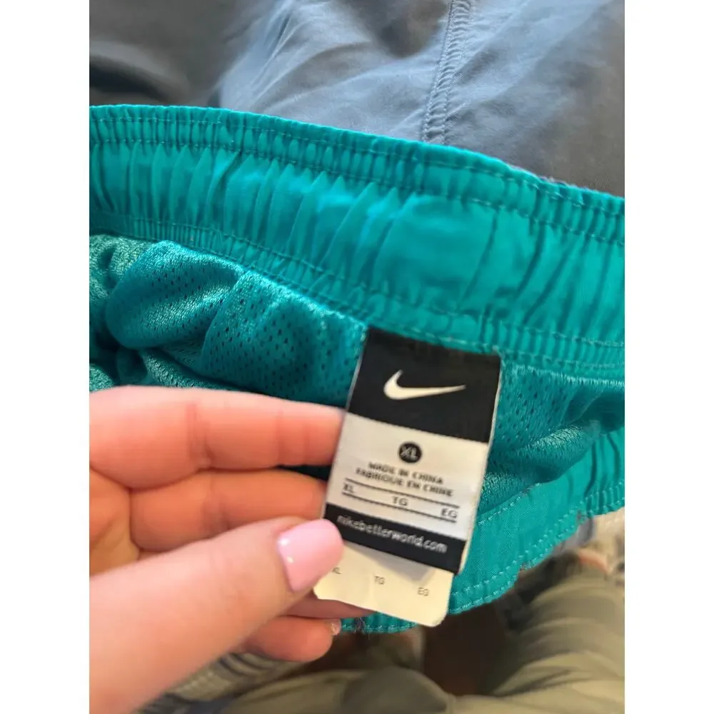 Nike Classic Color Block Swim Trunks Gray and Blue Sz: XL
